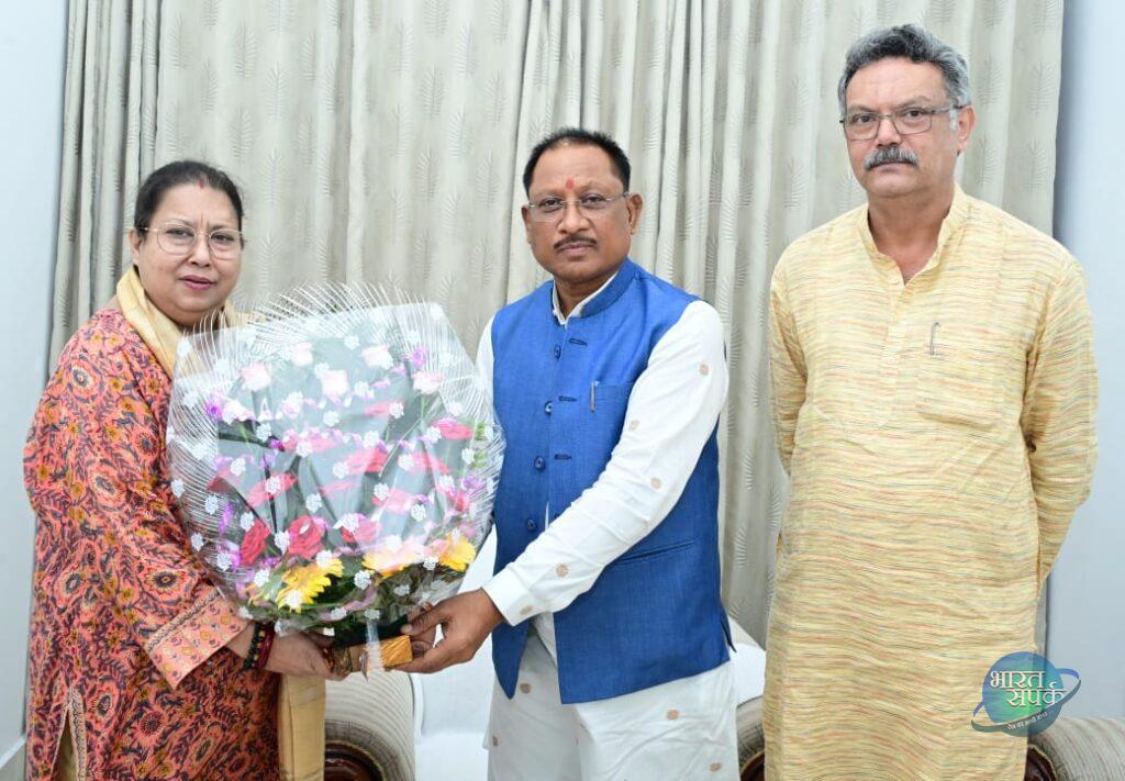 मुख्यमंत्री विष्णु देव साय से सांसद एवं कवर्धा राजपरिवार की रानी कृति देवी ने की मुलाकात – भारत संपर्क न्यूज़ …