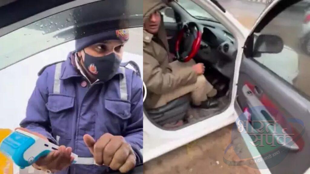 पुलिसवाला काट रहा था गाड़ी का चालान, बंदे ने वीडियो बनाकर दिखाई ऐसी चीज, उल्टा लगी…