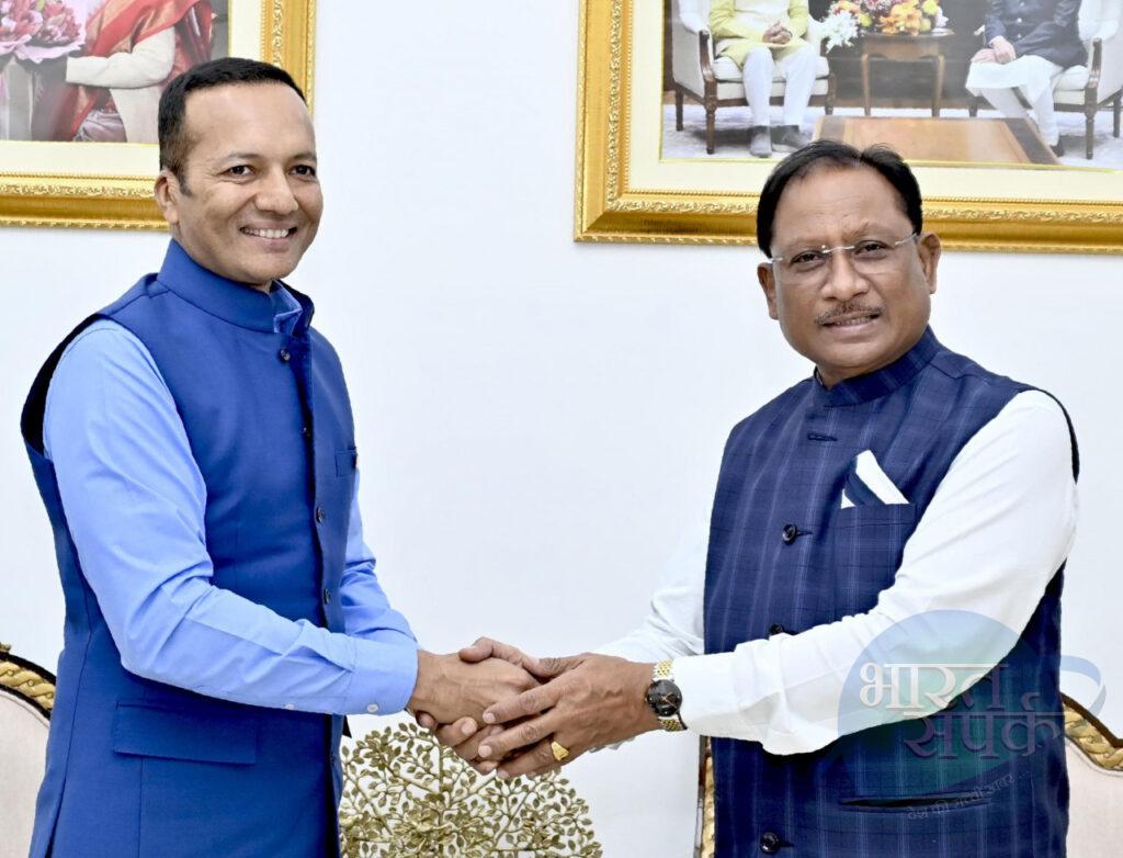 मुख्यमंत्री साय से सांसद नवीन जिंदल ने की सौजन्य मुलाकात – भारत संपर्क न्यूज़ … मुख्यमंत्री साय से सांसद नवीन जिंदल ने की सौजन्य मुलाकात – भारत संपर्क न्यूज़ …