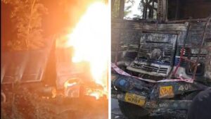 कटिहार में भीषण सड़क हादसा, ट्रकों की टक्कर के बाद गाड़ी में लगी आग,…
