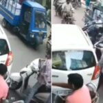 पापा की परी ने एकसाथ ठोक दी दो गाड़ी, ड्राइविंग स्किल्स देख खूब हंसे लोग