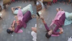 Video: ढोल की थाप सुनते ही जमीन पर लेट गई महिलाएं, फिर किया कुछ ऐसा, देखने वालों ने…