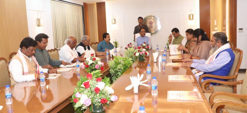 छत्तीसगढ़ सदन में मुख्यमंत्री विष्णुदेव साय की सांसदों संग…- भारत संपर्क छत्तीसगढ़ सदन में मुख्यमंत्री विष्णुदेव साय की सांसदों संग…- भारत संपर्क