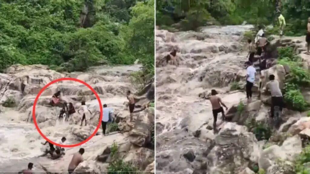 Viral Video: झरने के पास मजे ले रहे थे लोग, अचानक प्रकृति ने दिखाया अपना रौद्र रूप, 5…