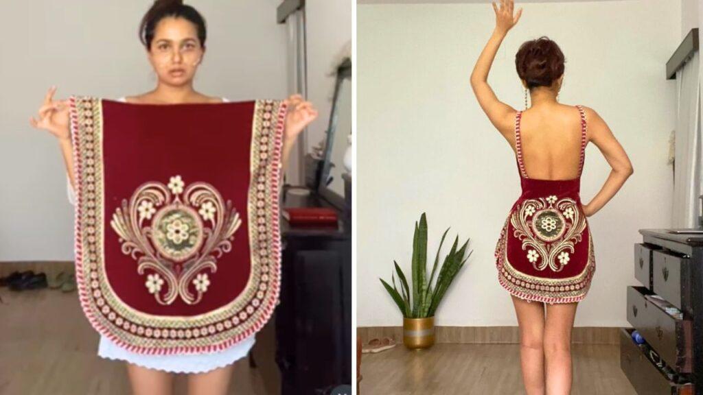 Viral: देसी जुगाड़ का जलवा; पुराने सोफा कवर से बनाई जबरदस्त ड्रेस, लोग बोले- ‘वर्साचे… Viral: देसी जुगाड़ का जलवा; पुराने सोफा कवर से बनाई जबरदस्त ड्रेस, लोग बोले- ‘वर्साचे…