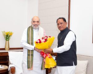 केंद्रीय गृह मंत्री अमित शाह से मिले मुख्यमंत्री विष्णुदेव…- भारत संपर्क