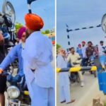 Viral: 100 किलो की बाइक कंधे पर यूं उठाकर पार की रेलवे क्रॉसिंग, शख्स का ‘बाहुबली’…