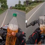 Viral Video: चलती बाइक में बंदे ने बोतल से डाला पेट्रोल, फिर दिखाया ऐसा स्टंट……