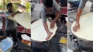 Viral Video: बाहुबली पराठा बनाने के दौरान बंदे ने किया कुछ ऐसा, पक्का छोड़ देंगे बाहर…