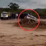 ड्राइवर की एक गलती और पानी में बह गई कार, दिल दहला देने वाला VIDEO वायरल