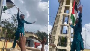 फिलिस्तीन का झंडा लहराया, विवादित नारे लगाए… भागलपुर स्टेशन का वीडियो…