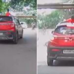 Viral: सनरूफ से सिर बाहर निकाल रखा था बच्चा, महज 2 सेकंड में घटी दर्दनाक घटना…देखें…