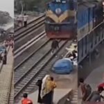 रेलवे स्टेशन पर Shortcut का चक्कर शख्स को पड़ा, ट्रेन से टक्कर लगते ही खिलौने की तरह…