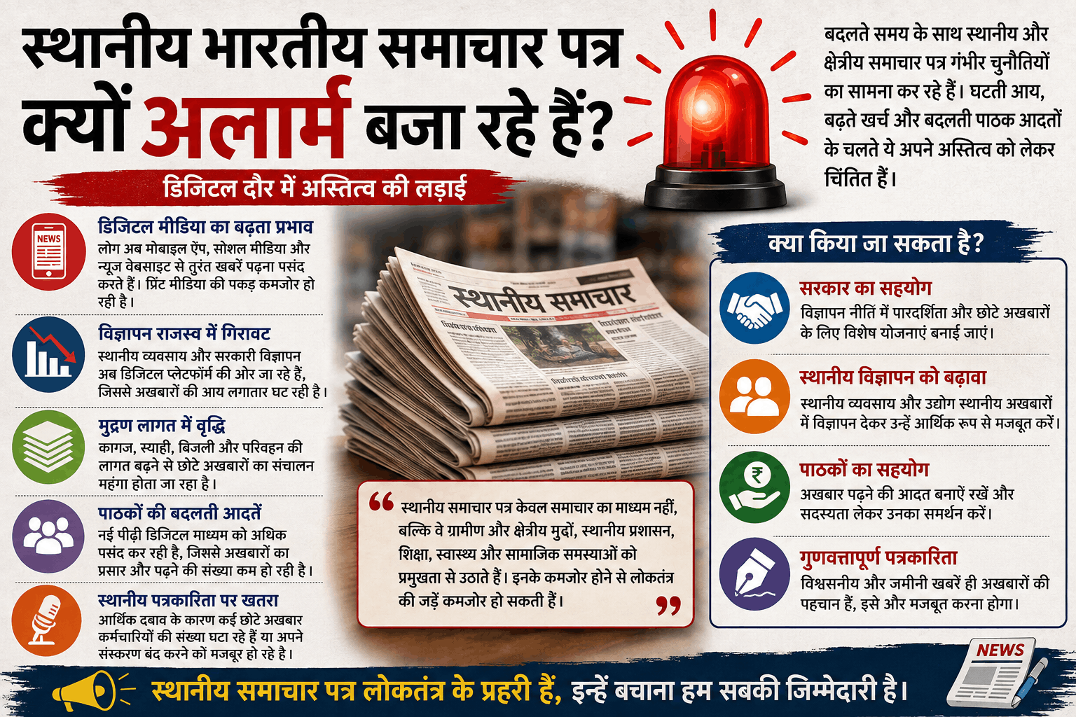 स्थानीय भारतीय समाचार पत्र क्यों अलार्म बजा रहे हैं?