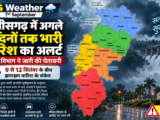 CG Weather 7th September: छत्तीसगढ़ में अगले 4 दिनों तक भारी बारिश का अलर्ट, मौसम विभाग ने जारी की चेतावनी