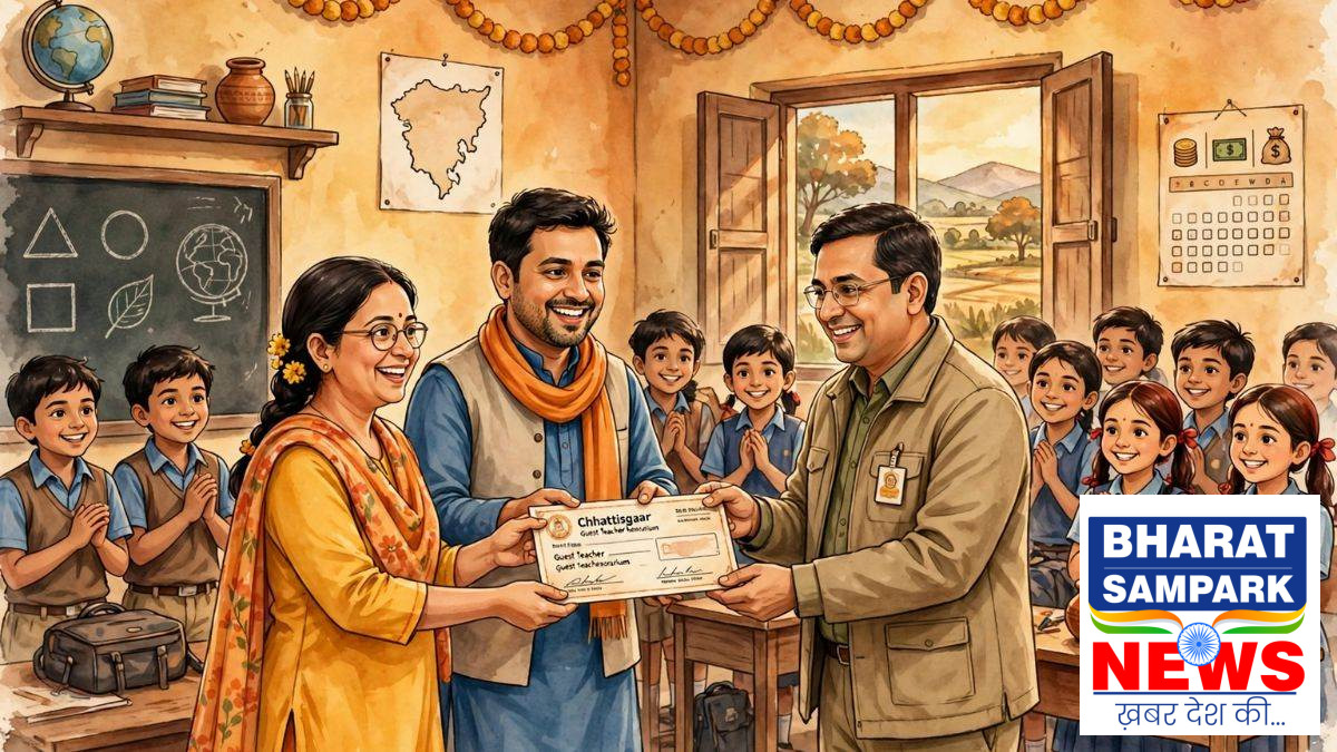 छत्तीसगढ़ में अतिथि शिक्षकों के लिए खुशखबरी: छह  महीने के मानदेय के लिए 18.42 करोड़ रुपये जारी