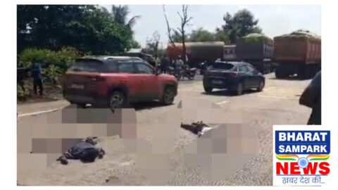 नेशनल हाईवे 130 में ट्रैक्टर की ठोकर से बाइक सवार दो युवकों की मौत, एक गंभीर रूप से घायल