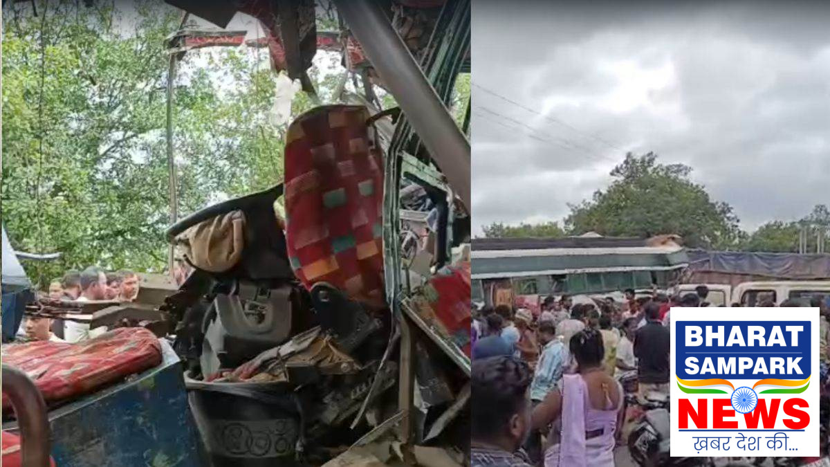 रायगढ़ में बस और ट्रक की जोरदार भिड़ंत, 20 से 30 यात्री घायल, ड्राइवर गंभीर
