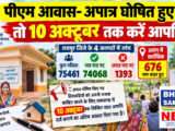 रायपुर में पीएम योजना में 1393 अपात्र, दस अक्टूबर तक ग्राम सभा में कर सकते हैं दावा आपत्ति