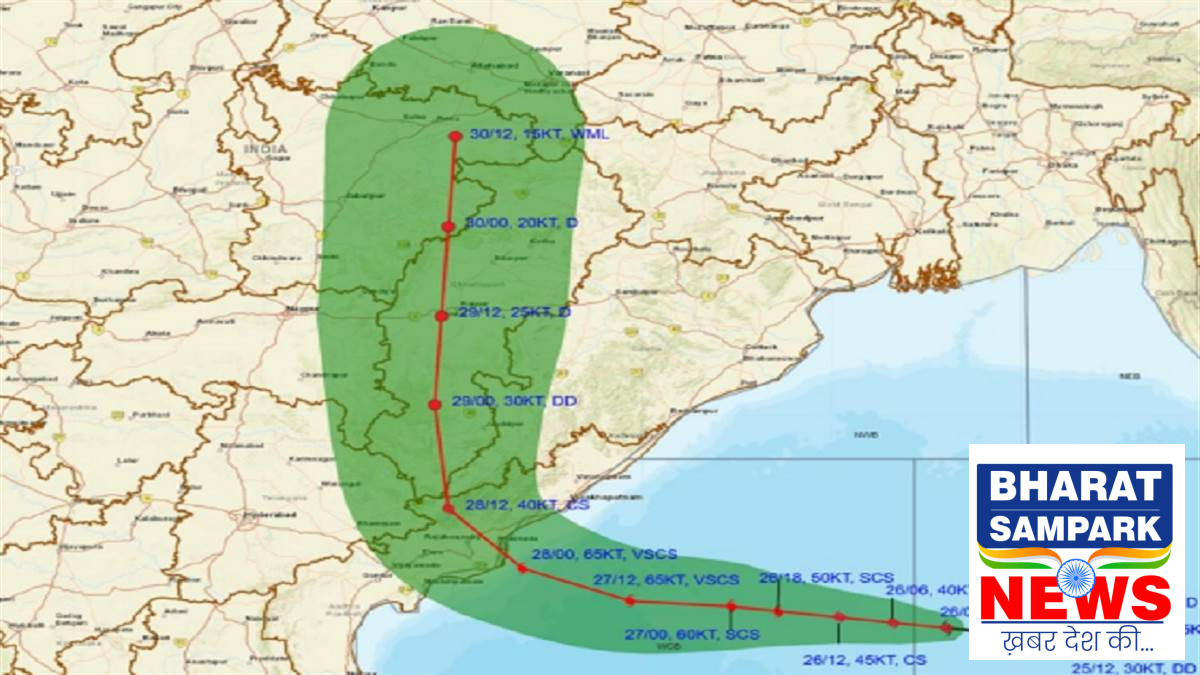 छत्तीसगढ़ में विंध्वस्क हो सकता है चक्रवात अर्नब, रेड अलर्ट जारी, 28- 29 को मूसलाधार बारिश