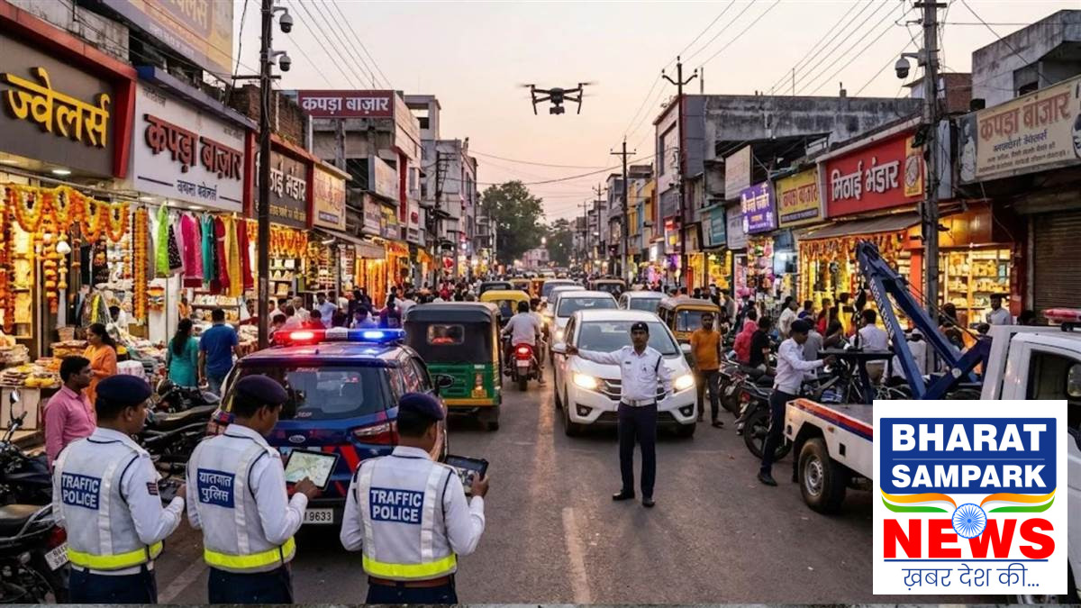रायपुर में धनतेरस-दिवाली पर जाम से राहत, ड्रोन, गूगल मैप्स और ITMS कैमरों से होगी हाइटेक निगरानी